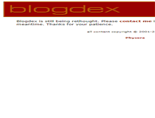 Tablet Screenshot of blogdex.net